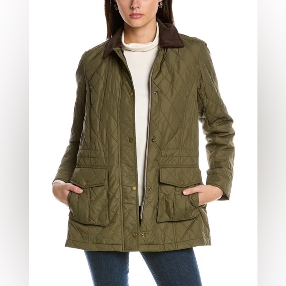 Brooks Brothers Army Green Puffer Quilted Jacket - Picture 1 of 9